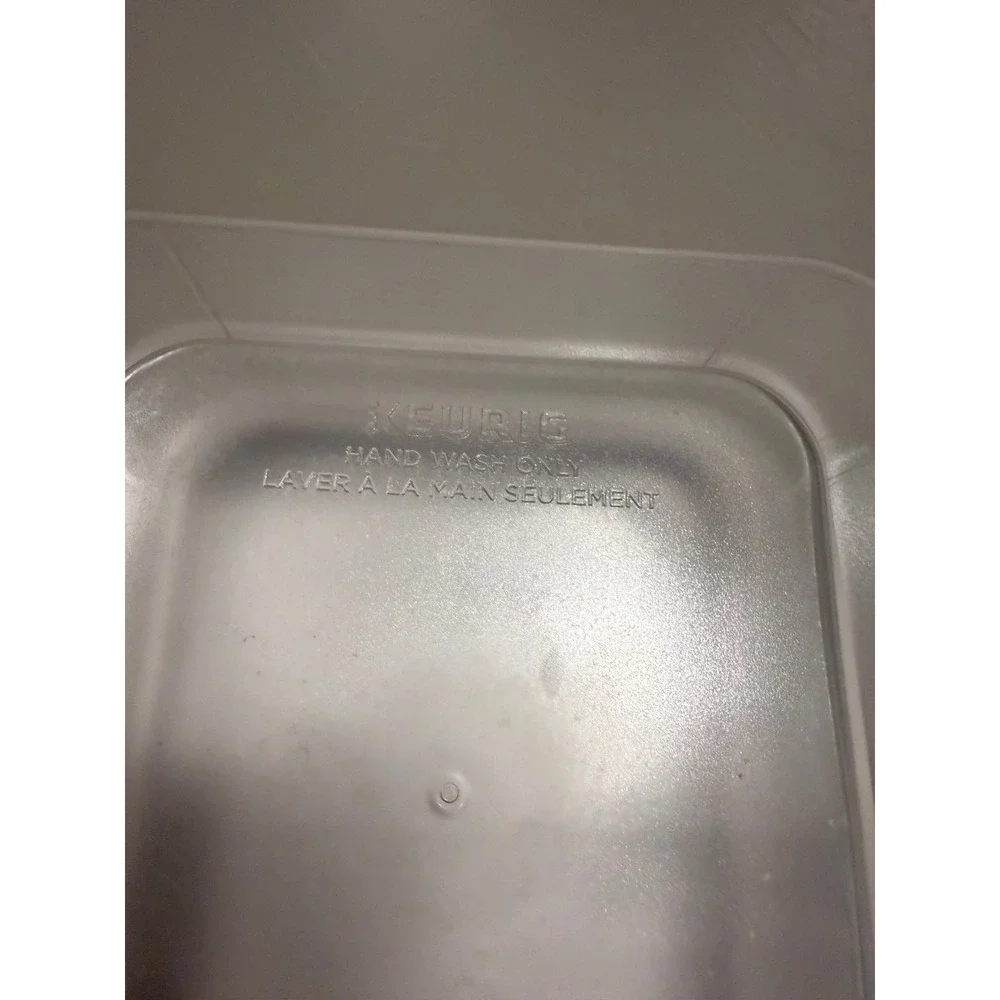 Keurig Water Reservoir Tank with Lid Replacement Clear White Good Condition 12oz
